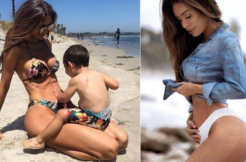 Hamilə modelin bədənini görənlər gözlərinə inanmır - FOTO