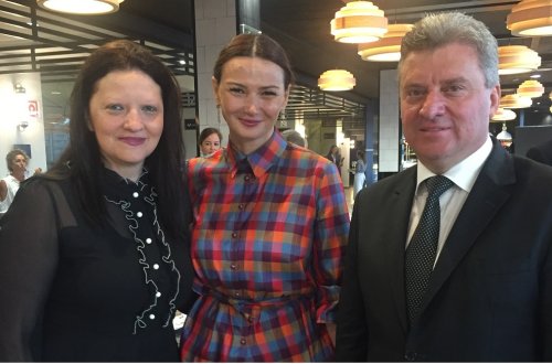 Qənirə Paşayeva Makedoniya prezidenti və Birinci Xanımı ilə görüşüb