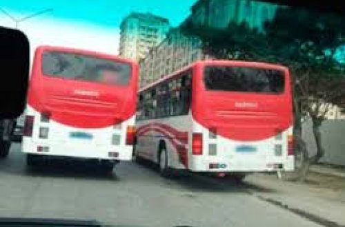 Yararsız avtobusla sərnişin daşınır - VİDEO