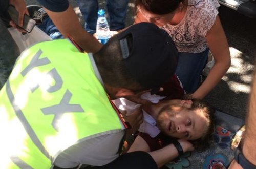 Bakıda polis turistin həyatını belə xilas etdi - FOTO