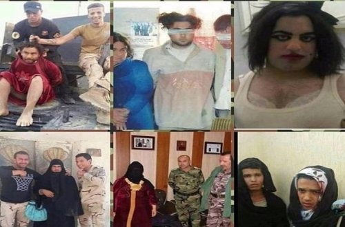 Terrorçular qadın geyimində qaçmağa çalışır - Fotolar