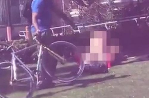 Parkda sevişən cütlük hücuma məruz qaldı - VİDEO