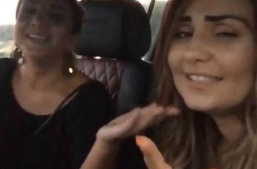 Şəbnəm Tovuzlu yol qaydalarını mahnı oxuya-oxuya pozdu - VİDEO