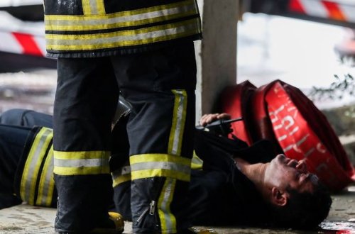 Yasamaldakı yanğın şəkillərdə – FOTO