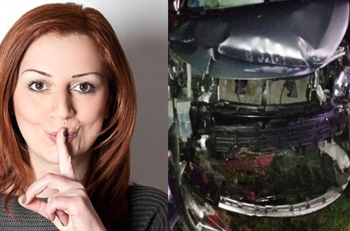 Aparıcımız həmkarı ilə dalaşdı, qəzaya düşdü - Fotolar