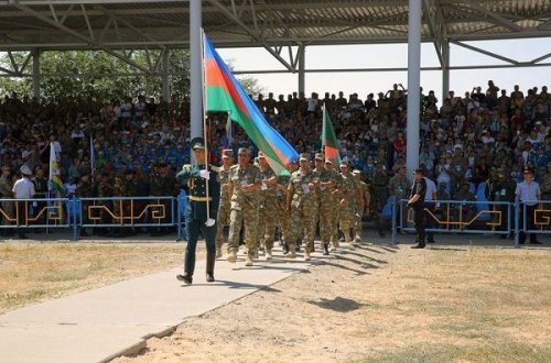 Qazaxıstanda Azərbaycan hərbçilərinin iştirak etdiyi müsabiqələrin açılış keçirildi – FOTO