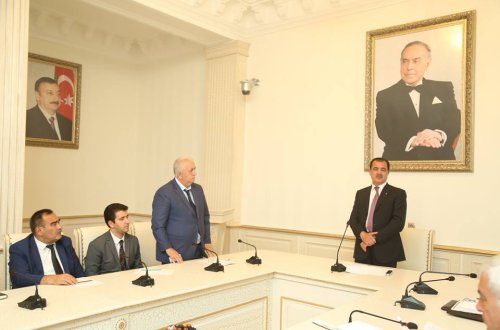 Gəncədə 2017-ci ilin birinci yarısının yekunları və qarşıda duran vəzifələrə dair hesabat yığıncağı keçirilib