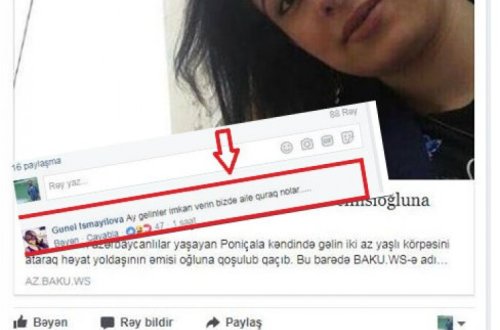 Azərbaycanlı qız bu şərhi ilə 