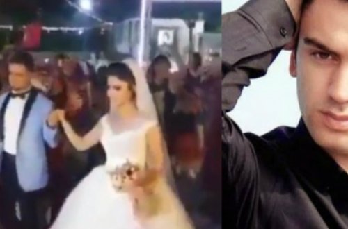 Türkiyədə bəylə gəlin toya Üzeyirin mahnısını ilə gəldi  -   VİDEO