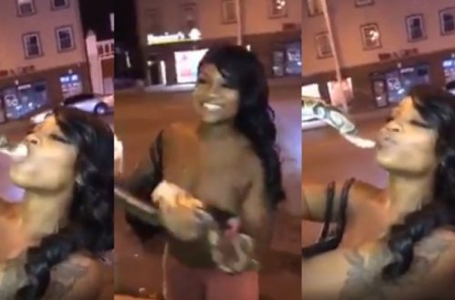 Qız ilanı diri-diri yedi - İnanılmaz görüntülər...VİDEO (+18)