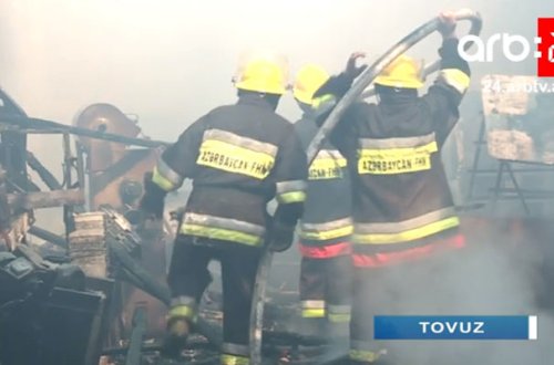 Çörək sexi yanıb kül oldu