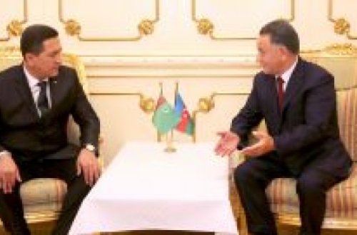 Ramil Usubov Türkmənistan daxili işlər nazirini qəbul edib