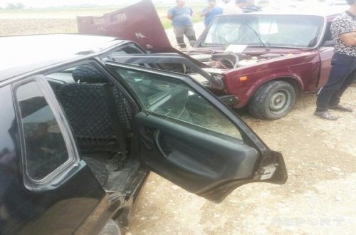 Goranboyda yol qəzası: 3 nəfər xəsarət alıb - FOTO