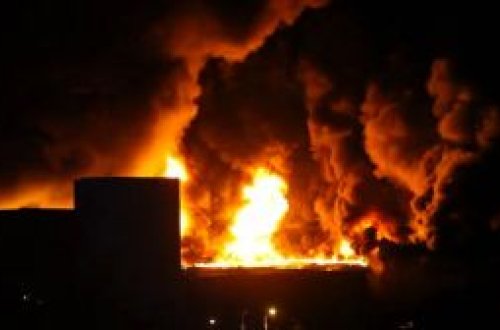 Moskvada güclü yanğın olub- Video