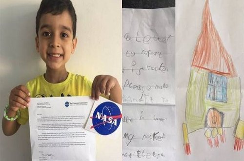 5 yaşlı uşaqdan NASA-nı heyrətləndirən məktub
