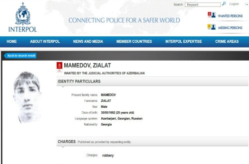 Azərbaycan Gürcüstan vətəndaşını axtarışa verdi