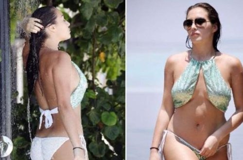 Məşhur aparıcı parıltılı bikinisi ilə diqqət çəkdi - FOTOLAR