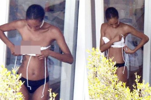 Alt paltarını eyvanda dəyişən məşhur BİABIR OLDU - FOTO