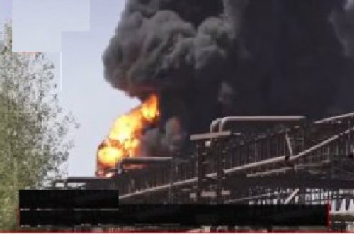 Ermənistanda kimya zavodu yanır - SON DƏQİQƏ