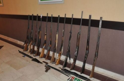 Hacıqabul sakinlərindən 15 ədəd silah-sursat götürülüb – FOTO