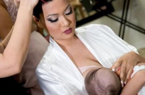 Toyunda uşağını əmizdirdi - Qonaqlar heyrətlə izlədi-FOTOLAR