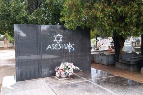 Sovet əsgərlərinin xatirəsi Madriddə təhqir edildi - FOTO