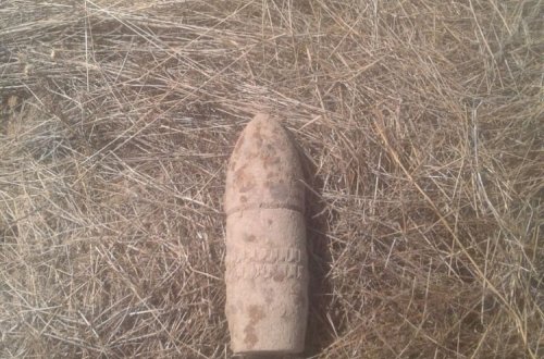 Qazaxda top mərmisi aşkarlanıb