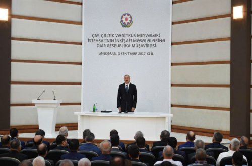 Prezident Lənkəranda müşavirə keçirib (YENİLƏNİB/FOTOLAR)