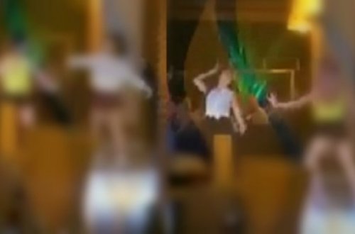 Azərbaycanlı qızlar gürcü restoranını belə 