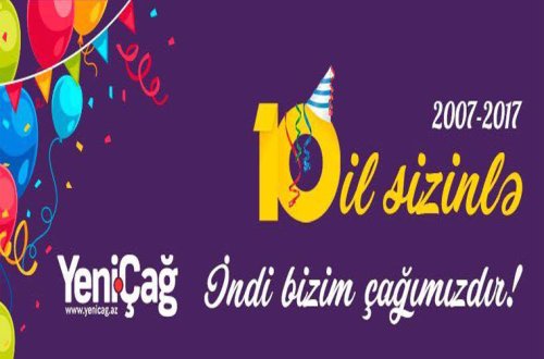 Yenicag.az 10 ilini qeyd edir – Yubiley  