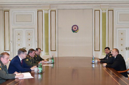 İlham Əliyev Rusiya Silahlı Qüvvələrinin Baş Qərargah rəisini qəbul edib — YENİLƏNİB