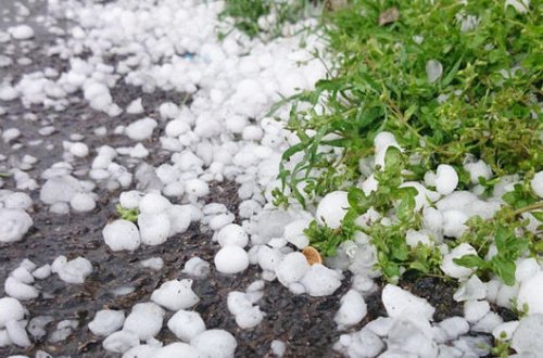 Azərbaycanın bəzi rayonlarına dolu düşdü