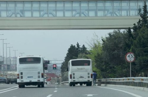 Sumqayıtda avtobus qaçırıldı
