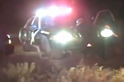 ABŞ-da polis avtomobili qadının üzərinə çıxıb – VİDEO