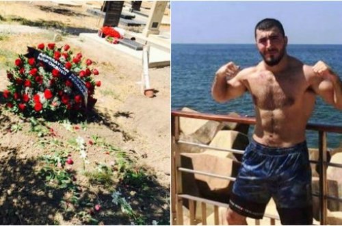 Nəşi qürbətdə 4 gün morqda saxlanılan idmançımız dəfn edildi - ÜRƏKDAĞLAYAN FOTO