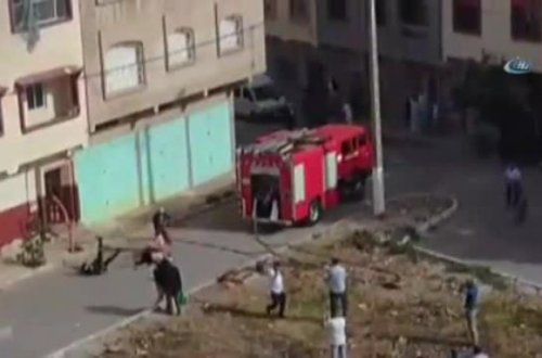 Evini yandırıb özünü aşağı atdı - Qadının ölüm anları... / VİDEO