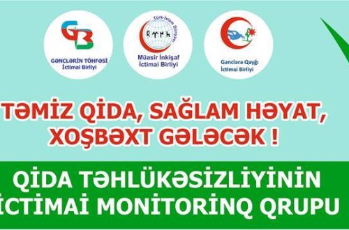 “Qida Təhlükəsizliyinin ictimai monitorinq qrupu” təsis edildi