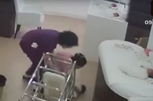 Yeni doğulmuş körpə yerə çırpıldı - Həkim səhlənkarlığı-VİDEO