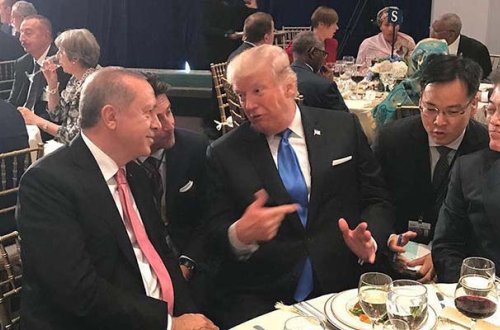 Ərdoğanla Tramp naharda söhbətləşdilər