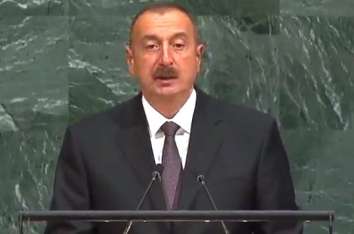 İlham Əliyev BMT-də Zəhranın qətlindən danışdı - VİDEO (Yenilənib)