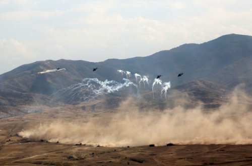 Genişmiqyaslı təlimlərin döyüş atışlı mərhələsi icra olunub – FOTO