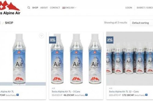 İsveçrədə hava satılır