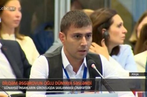 Dilqəm Əsgərovun oğlu: Avropalı diplomatların diqqətini bu məsələyə cəlb edə bildik