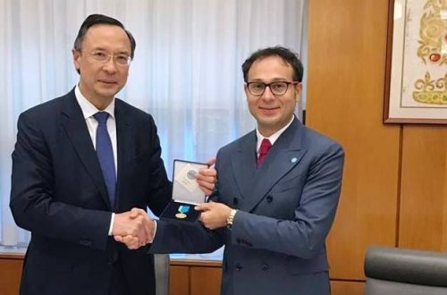 Ramil Həsənov Qazaxıstan XİN-in medalına layiq görülüb