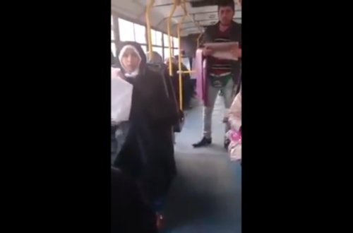 Gənc xanımdan kürd oğlana tərs sillə: Bura AZƏRBAYCANDIR - VİDEO