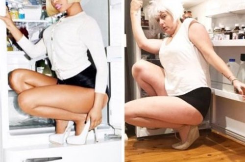 Məşhurları belə təqlid etdi - FOTOLAR