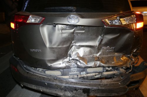 Bakıda yol qəzasına baxan sürücü özü qəza törətdi - FOTO