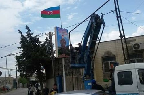 Sumqayıtda şəhid QALMAQALI + FOTO