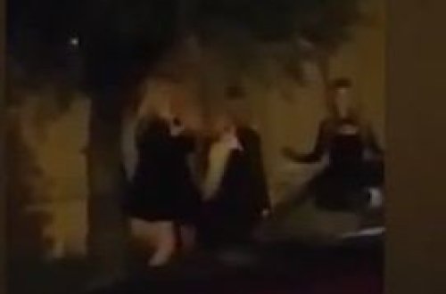 Bakıda gecə vaxtı qızlar içib özlərini biabır etdilər - VİDEO