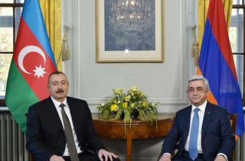 Əliyev və Sarkisyanın təkbətək görüşü keçirildi